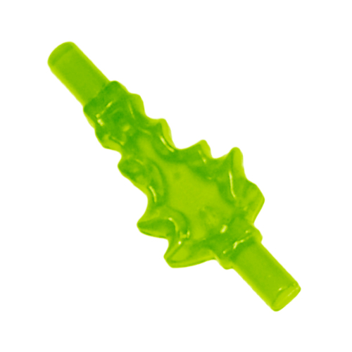 Wave / Power Burst / Flame, Bolt Small with Bar Ends Trans-Bright Green