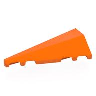 Brick Wedged, Sloped 2 × 5 Left Orange