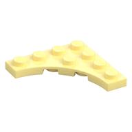 Plate Special 4 × 4 with 3 × 3 Quarter Round Cutout Bright Light Yellow