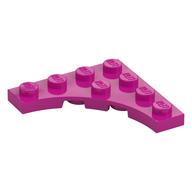 Plate Special 4 × 4 with 3 × 3 Quarter Round Cutout Magenta