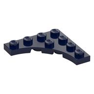 Plate Special 4 × 4 with 3 × 3 Quarter Round Cutout Dunkelblau