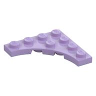 Plate Special 4 × 4 with 3 × 3 Quarter Round Cutout Lavendel