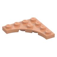 Plate Special 4 × 4 with 3 × 3 Quarter Round Cutout Nougat