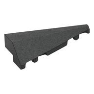 Brick Wedged, Sloped 2 × 5 Right Black