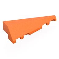 Brick Wedged, Sloped 2 × 5 Right Orange