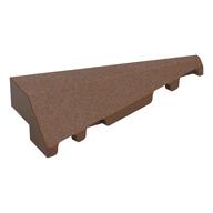 Brick Wedged, Sloped 2 × 5 Right Reddish Brown