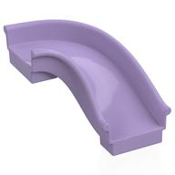 Duplo Playground Slide Curved Right 90° Lavender