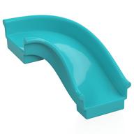 Duplo Playground Slide Curved Right 90° Medium Azure
