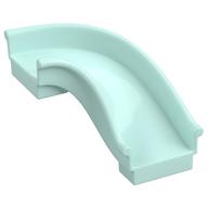 Duplo Playground Slide Curved Right 90° Light Aqua