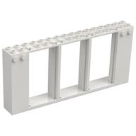 Frame 2 × 16 × 6 with Knobs in Weiß