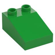Duplo Stein 3 × 2 Dachstein 33° Hellgrün