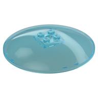 Dish 8 × 8 Inverted [Radar], Solid Studs, Squared Anti-stud Underside, Anti-Studs on Edges in Transparent-Hellblau