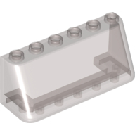 Windschutzscheibe 2 × 6 × 2, dünn oben Transparent-Braun
