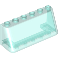 Windscreen 2 × 6 × 2, Thin Top Trans-Light Blue