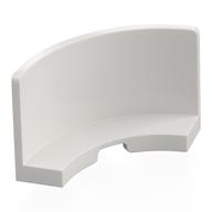 Panel 3 × 3 × 2 Quarter Round White