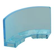 Panel 3 × 3 × 2 Quarter Round in Transparent-Hellblau
