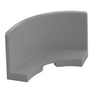 Panel 3 × 3 × 2 Quarter Round Hellblaugrau