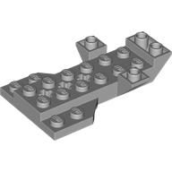 Plate Special 4 × 7 with 3 Slopes, Wedges, 3 Axle Holes Hellblaugrau