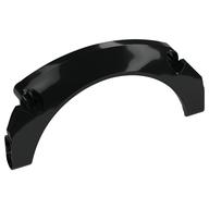Technic Panel Car Mudguard Arched 11 × 5 × 2, Arched Top Schwarz