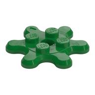 Plate Special 2 × 2 Splat Gear, 6 Teeth Grün
