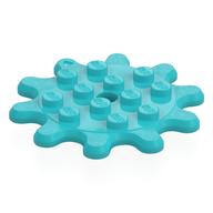 Plate Special 4 × 4 Splat Gear, 10 Teeth Medium Azure