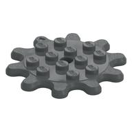 Plate Special 4 × 4 Splat Gear, 10 Teeth Dark Bluish Gray