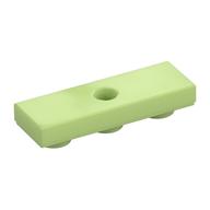 Tile Special 1 × 3 Inverted with Center Hole Yellowish Green