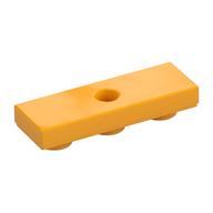 Fliese speziell 1 × 3 umgekehrt mit Mitte Loch Leuchtendes Hellorange