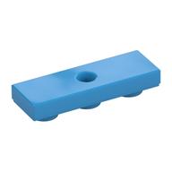 Tile Special 1 × 3 Inverted with Center Hole Dark Azure