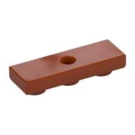 Fliese speziell 1 × 3 umgekehrt mit Mitte Loch Dunkelorange