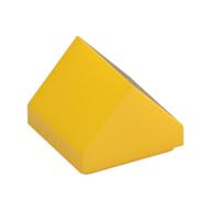 Brick Sloped Double 45° 1 × 1 Yellow