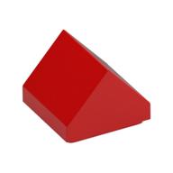 Brick Sloped Double 45° 1 × 1 Red