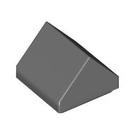 Brick Sloped Double 45° 1 × 1 Dark Bluish Gray