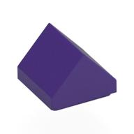 Brick Sloped Double 45° 1 × 1 Dark Purple