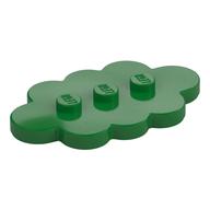 Plate Special 3 × 5 Cloud with 3 Center Studs Green