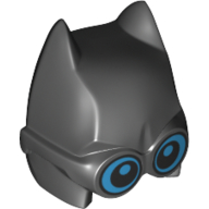 Mask, Batman Cowl with Thick Glasses Black