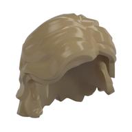 Hair Mid-Length Wavy with Center Part and Sidelocks Dunkelbeige