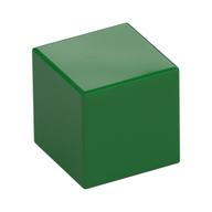 Minifig Head Special, Small Cube (Baby) [Plain] Grün