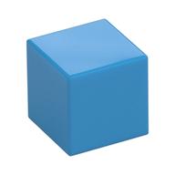 Minifig Head Special, Small Cube (Baby) [Plain] Dark Azure