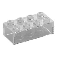 Brick 2 × 4 without Cross Supports [Modern] Transparent