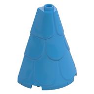 Tower Roof 2 × 4 × 4 Half Cone Shaped with Roof Tiles Dunkelazur