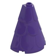 Tower Roof 2 × 4 × 4 Half Cone Shaped with Roof Tiles Dunkellila
