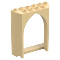 Panel 2 × 6 × 6 with Gothic Arch Tan
