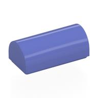 Brick Curved 1 × 2 × 2/3 Double Curved Top, No Studs Blue Violet
