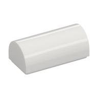 Brick Curved 1 × 2 × 2/3 Double Curved Top, No Studs White