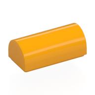 Brick Curved 1 × 2 × 2/3 Double Curved Top, No Studs Bright Light Orange