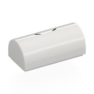 Brick Curved 1 × 2 × 2/3 Double Curved Top, No Studs, Nostrils Print White