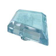 Tile Special 1 × 2 Diamond Plain Opal Trans-Light Blue