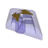 Tile Special 1 × 2 Diamond with Elemental Air Print Trans-Purple