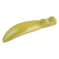 Plant, Leaf 2 × 6 × 1 with 2 Studs Opal Trans-Yellow